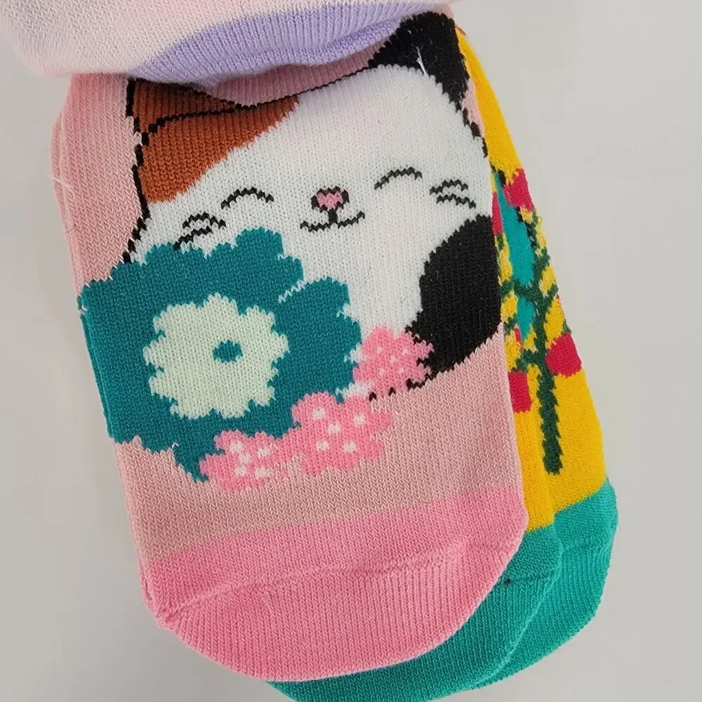 Bioworld Squishmallows Squad Youth Ankle Socks 6-Pack Sock Size 7-9 NEW